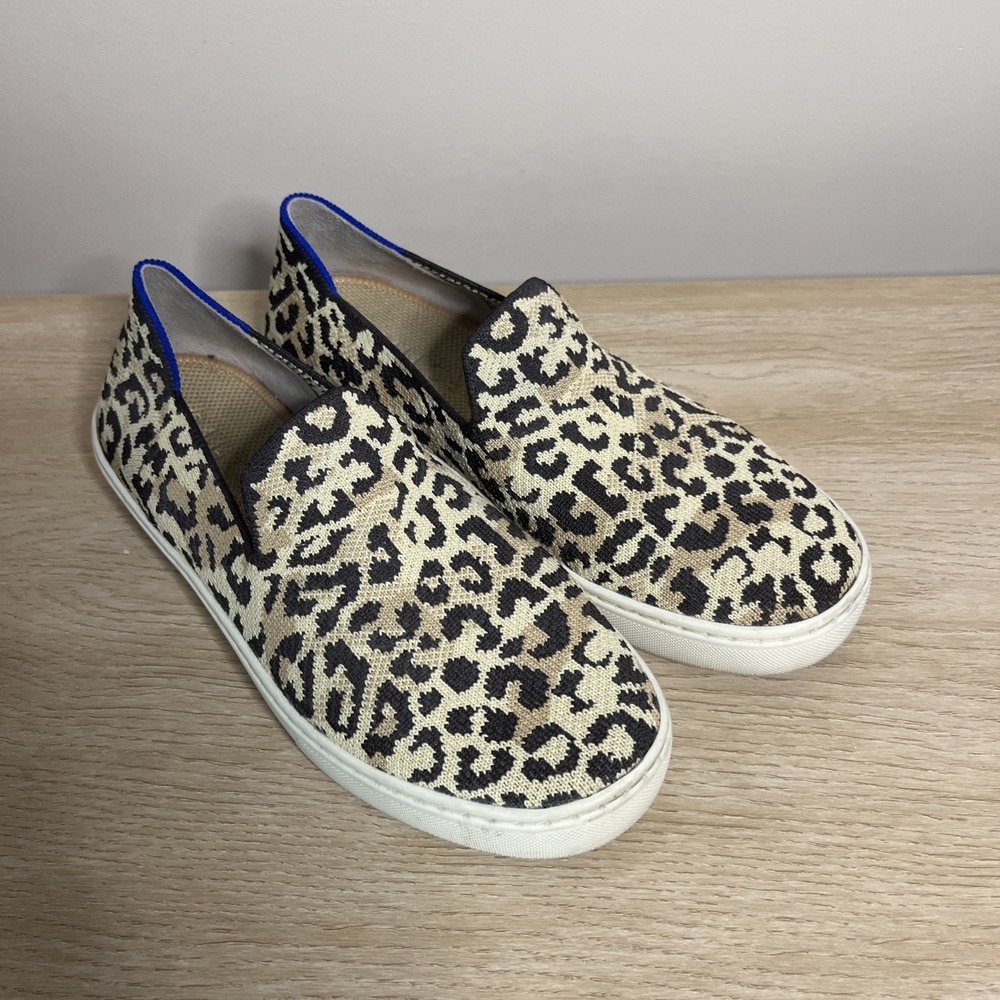 Rothy's Little Desert Cat Textile The Original Slip On Sneaker Shoes Women's 7.5